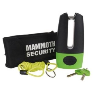 Mammoth Security Thatcham Shackle Disc Lock With 11mm Pin and Reminder Coil