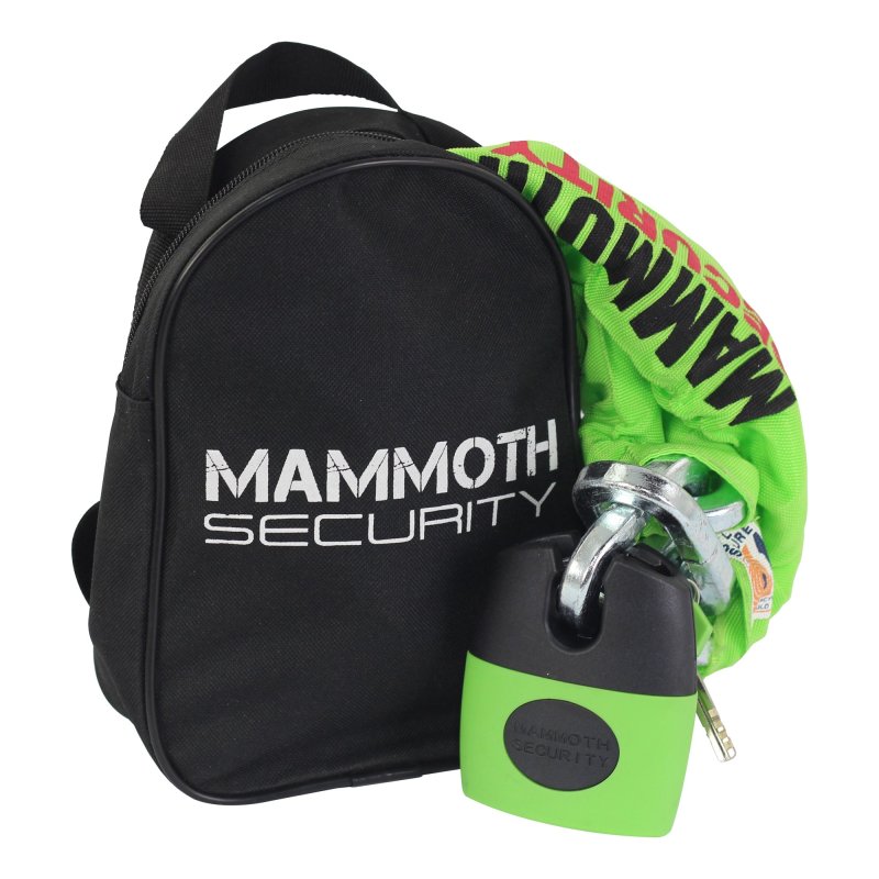 Mammoth Lock And Chain Motorcycle Storage Pillion Seat Bag