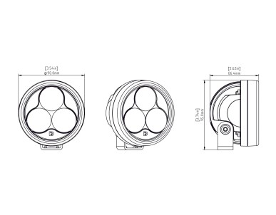 Denali D3 LED Driving Light Pod with DataDim Technology